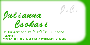 julianna csokasi business card